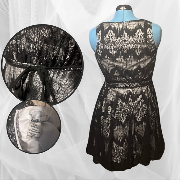 BARNI Lace Dress with Tie | L - Picture 2 of 2
